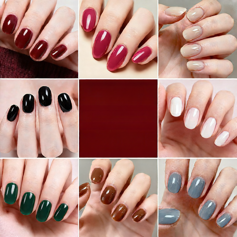 No-Bake Gel Nail Stickers Waterproof Nail Wraps