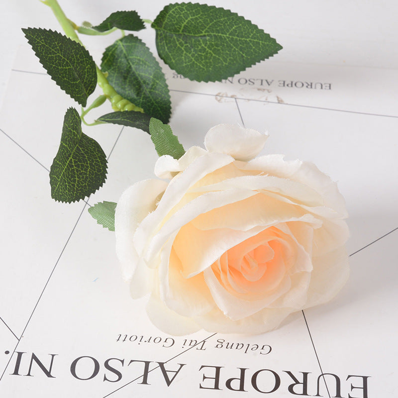 Artificial flannel rose