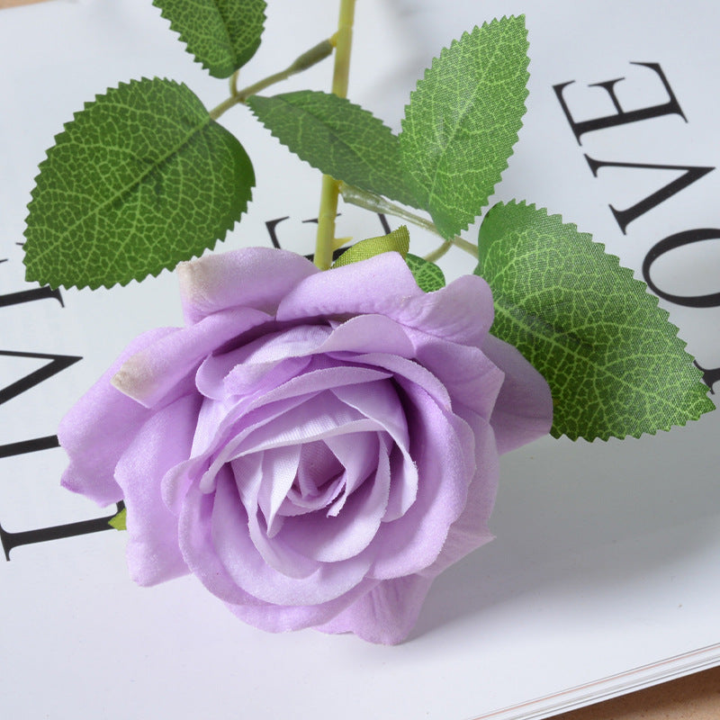 Artificial flannel rose