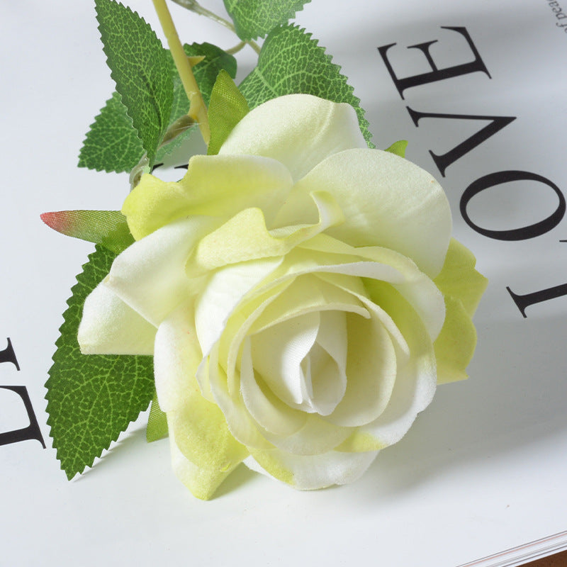 Artificial flannel rose